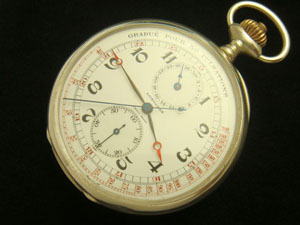 LONGINES 1925 POCKET MEDICAL CHRONOGRAPH Cal.19.73N SILVER